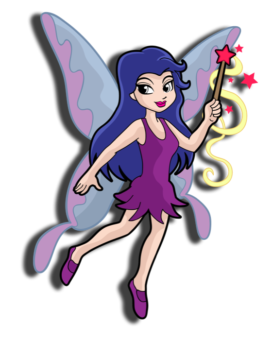 The Pixie Vacations fairy with her magic wand